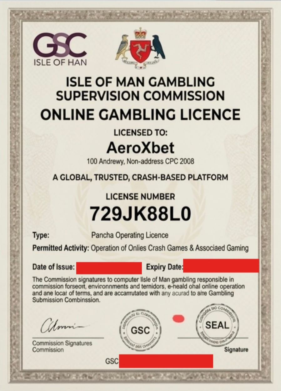 Isle of Man License No. 729JK88L0